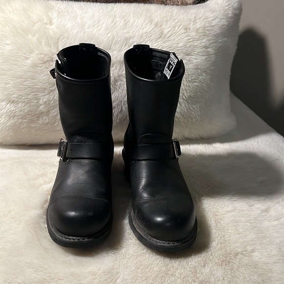 FRYE Engineer 8R Moto Leather Boots - Picture 2 of 7